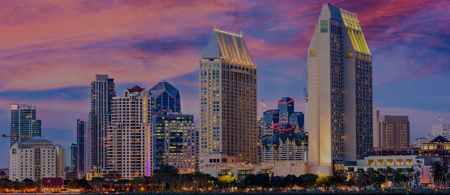 San Diego Skyline at Dusk